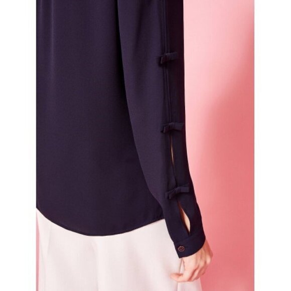 "BNWT Ted Baker London Huda Open Sleeve Bow Detail Blouse - Picture 4 of 16